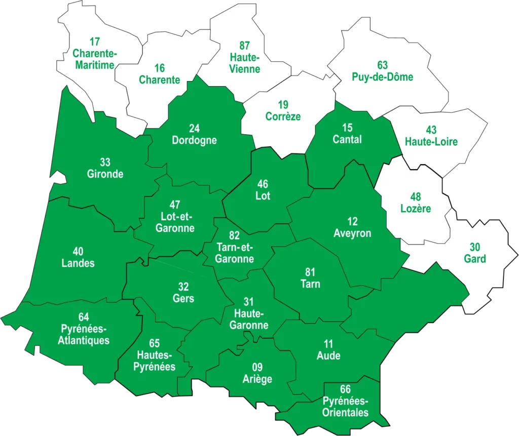 Zone géographique - Agence de Toulouse - Fraisse Isolation